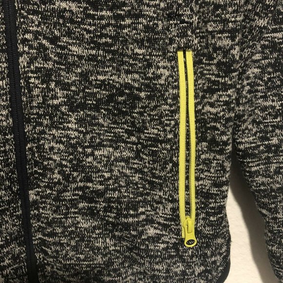 Gray Zip Up Yosemite Bear Hoodie Yellow Accents Women’s Large - Picture 3 of 12